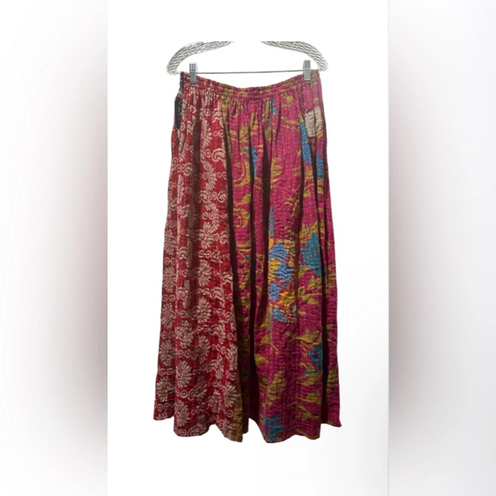 Jaded Gypsy Kantha Maxi Skirt, NWT, Free Size, Fits XS-Large, Unique, Bohemian